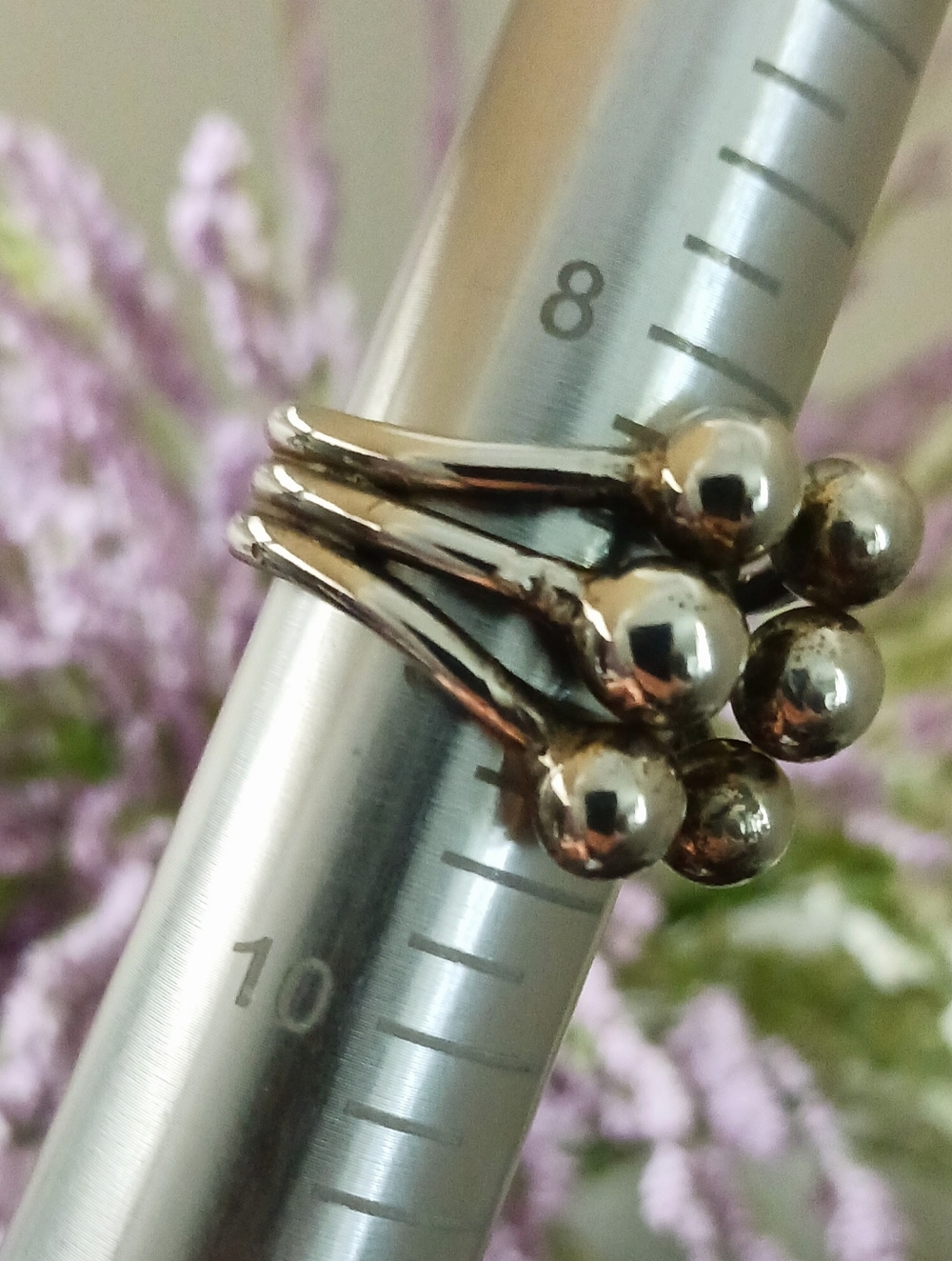 Sterling Ring, Vintage, Size 8.5 - Picture 4 of 7